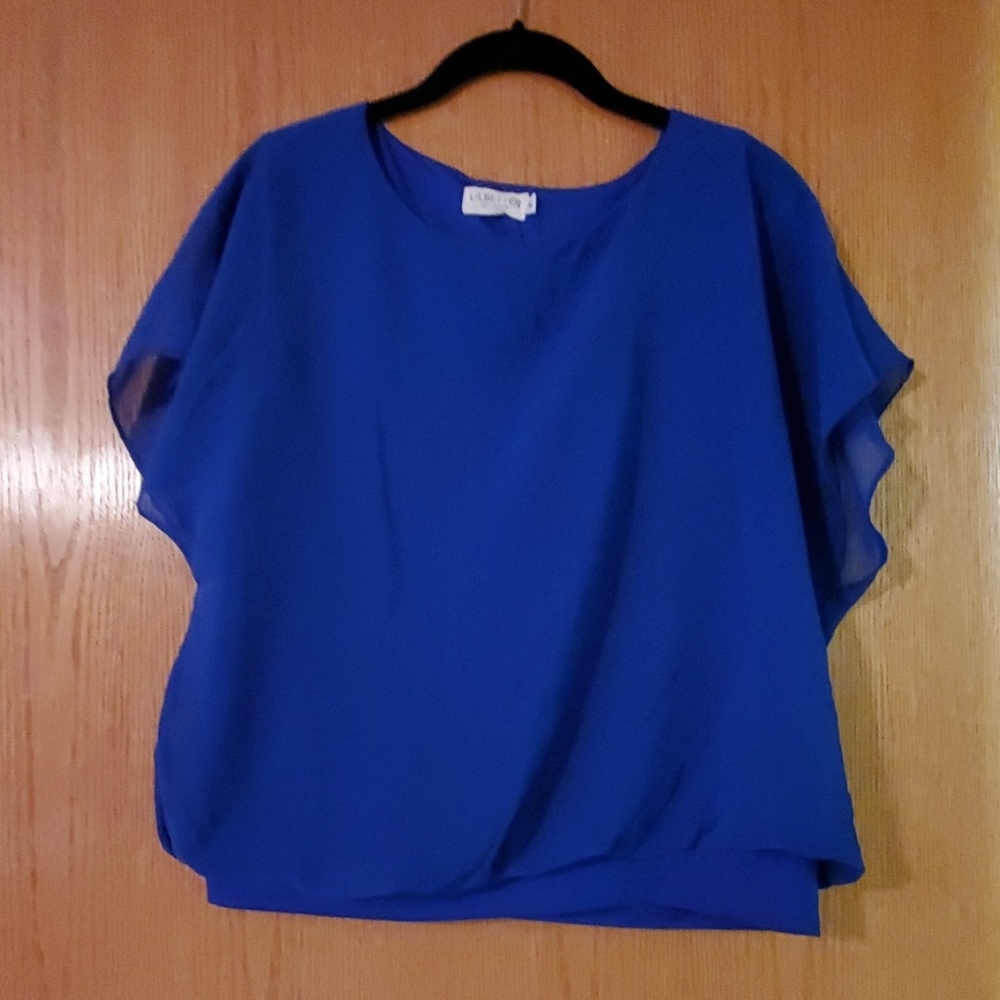 Royal Blue Flowy Top